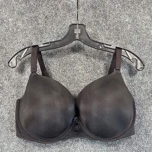 Torrid Curves Perfect Coverage Push-up Smooth Bra Size 38DDD Black T-shirt